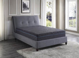 11-inch Queen Size Bed Mattress Gel-Infused Memory Foam Hybrid Mattress, Dark Gray, Mattress in a B011P212564