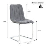 Modern simple light luxury dining Dark Grey chair home bedroom stool back student desk chair metal W210119216