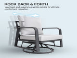Aluminum Outdoor Sofa Swivel Seats 55329018