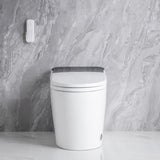 ZUN Elongated Smart Toilet with Elongated Heated Bidet Seat, Intelligent Toilet with Bidet Built-in, W2826P199068