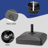 21.6" Plastic Water Injection Base with Wheel 43713686