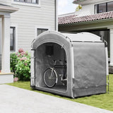 Dark Gray Bike Storage Shed Tent for 3-4 Bicycles 16118093