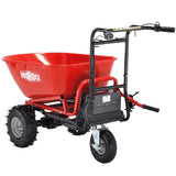 ZUN RedRock Wheelbarrow Utility Cart Electric Powered Cart 48V28Ah 500W Capacity 500lbs Material ET295651RED