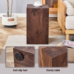 ZUN 12x12x20 Inch Walnut Wood Grain MDF Coffee Table - Luxurious Design, Perfect Living Room W1151P231612