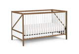 Pixie Zen 3-in-1 Crib in Walnut/White B022P204877