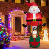 8 Feet Christmas Decorations,Inflatable Santa Claus and Reindeer 22799055