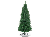 5ft Slim Pencil Christmas Tree - Space-Saving Design for Small Corners, 220 Realistic PVC Branches 72369456