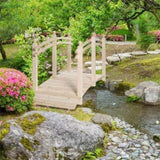 5 ft Wooden Garden Bridge Arc Footbridge 37810356