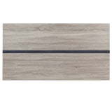 Grey Oak and Black 2- Shelf Dining Table B062P209315