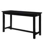 ZUN 4pc Counter Height Dining Set Black Finish Counter Height Table w Drawer Built-in USB Ports Power B011P151854