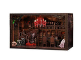 3d wooden puzzle for adults Dark Family book nook with lights model kit dollhouse DIY miniature 64462605