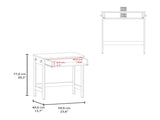 Computer Desk, 1 Drawer, 4 Legs, Natural Oak B097P369420