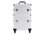 3 in 1 Aluminum Cosmetic Makeup Case Tattoo Box Silver 05913846