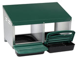 2 Compartment Roll Out Nesting Box with Plastic Basket, Egg Nest Box Laying Box Hens 49949210