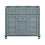 ZUN 36" Bathroom Vanity Cabinet without Sink, Free Standing Vanity Set with 2 Drawers& Soft Closing WF321933AAF