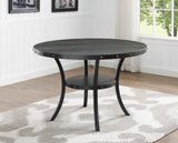 ZUN Biony Dining Collection Espresso Wood Railhead Dining Table T2574P165160