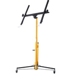 ZUN Drywall Lift Panel 11' Lift Drywall Panel Hoist Jack Lifter, BLACK+YELLOW W465121420