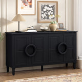 U_STYLE Four-door sideboard with French-Inspired,Suitable for Living Rooms, Entrance and Study Rooms N711P231529B