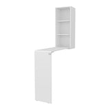White Folding Table with Storage B062P290293