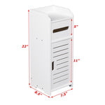 ZUN Bathroom Storage Cabinet with One Door Model Two White 08791029