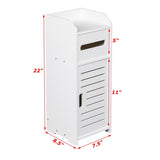 ZUN Bathroom Storage Cabinet with One Door Model Two White 08791029