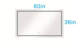 ZUN 60*36 LED Lighted Bathroom Wall Mounted Mirror with High Lumen+Anti-Fog Separately Control+Dimmer W92864287