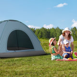 3-4 Person Camping Dome Tent Blue 24395777