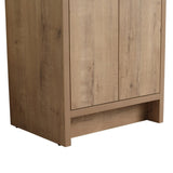 ZUN 24" Freestanding Bathroom Vanity 2 Soft-Close Cabinet Doors ,Only Vanity without Top W999113508