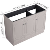 48" Freestanding Bathroom Vanity & 3 Soft-Close Cabinet Doors -Excluding Sink W999P241062
