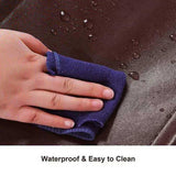 Simple Assembly 10 Tiers Non-woven Fabric Shoe Rack with Handle Dark Brown 52546666