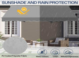 118.1"D x 47.2"W x"H Retractable Awning Grey 34819302