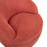 Galleria 360 Swivel Teddy Sherpa Barrel Chair, Coral T2574P241758