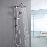 6 Inch Rain Shower Head with Handheld Shower Head Bathroom Rain Shower System W121956008