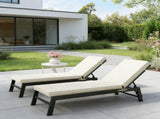 Foldable Chaise Lounge Cushion Set of 2 01453016