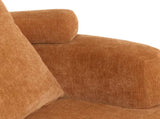 Nordic Style Lazy-Style clubchair 38 Inches, Chenille Fabric Bucket Chair, Decorative Sofa, Soft W2901P489490