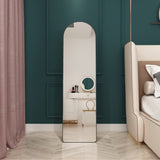 The 4st generation of floor mounted full length mirrors. Aluminum alloy metal frame arched wall W1512P365857