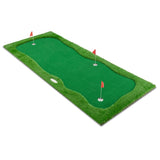 12x5 FT Golf Putting Green, Golf Training Mat with High-quality Turf, 3 Holes, 3 Flags and Cups for W1422P289867