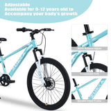 ZUN ZUKKA Mountain Bike,24 Inch MTB for Boys and Girls Age 9-12 Years,Multiple Colors W1019P191760