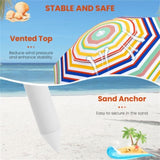 6.5ft Portable Beach Umbrella , 68132138