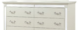Milan Mirror Framed Dresser made with Wood in White B00956630
