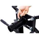 ZUN Folding Engine Stand 2000 LBS Capacity Motor Hoist 360 Degree Adjustable Mounting Head Dolly Mover 99540283