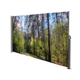 71"x138" Retractable Side Awning Screen, Semi-transparent with UV printing,UPF50,Ideal for blocking W2205P305891