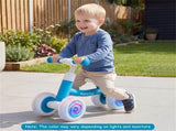 4 Wheel Kids Balance Bike with Light Up Wheels, 3 Level Adjustable Height Toddler Push Bike , No 42047037