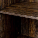 Cabinet with 4 Doors and 4 open shelgves,Freestanding Sideboard Storage Entryway Floor W33164271