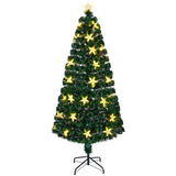 7ft pre-assembled Christmas tree, artificial Christmas tree with fir branches, color-changing fiber 49424331