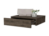 Dark Brown Wall-Mounted Floating Nightstand B062P175151