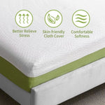 ZUN 10 Inch Gel Memory Foam Mattress for Cool Sleep, Pressure Relieving, Matrress-in-a-Box, King Size 69606314