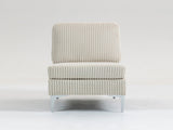 Modular Sectional Sofa Armless Seat Module, Corduroy Sectional Couch, Single Couch Modular Armless W3098P257002