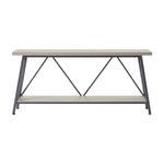 ZUN 70.9 Inch Extra Long Sofa Table, Console Behind Sofa, Entryway Table with 2 Tier Storage Shelves for W1668P237299