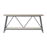 ZUN 70.9 Inch Extra Long Sofa Table, Console Behind Sofa, Entryway Table with 2 Tier Storage Shelves for W1668P237299